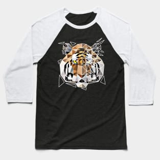 Geometric tiger Baseball T-Shirt